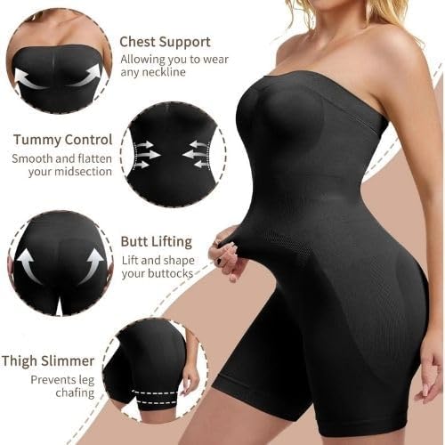 Faja moldeadora sin tirantes con control de abdomen negro M/L - additional image 2