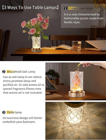 Lámpara de cristal multifunción para mesita - additional image 2